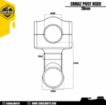 Coriaz CNC Pivot Riser New 2023 / Riser Stang Coriaz Aluminium - Gambar 10