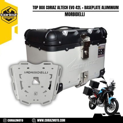 Top Box Coriaz Altech Evo II 42L + Baseplate Aluminium Morbidelli T252X