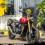 Coriaz License Plate Bracket / Dudukan Plat Nomor Triumph Speed 400 - Gambar 3